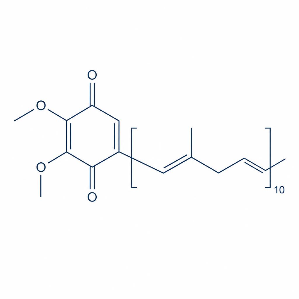 Structure moléculaire de la Coenzyme Q10